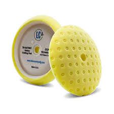 LAKE COUNTRY CCS Curved Edge Rotary Pad Yellow Cutting