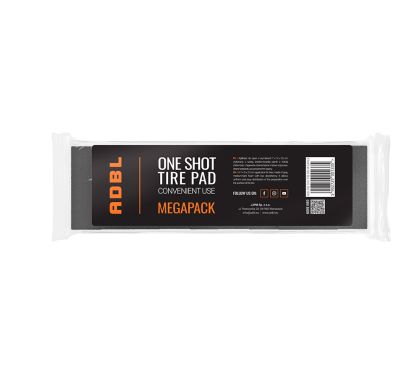 ADBL ONE SHOT TIRE PAD MEGAPACK 10PCS - Комплект 10 бр. апликатори за гуми