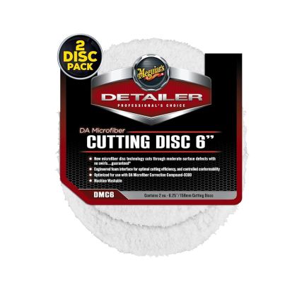 Meguiar's DA Microfiber Cutting Pad 6" 2pcs - силно абразивен микрофибърен пад 2 броя