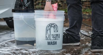 GYEON Empty Bucket + Grit Guard - Wash, Rinse, Wheels