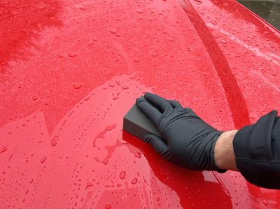 CarPro PolyShave Clay Block - Глинена подложка върху гъба
