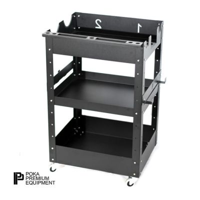 POKA PREMIUM EQUIPMENT Detailing trolley PRO 3 shelfs