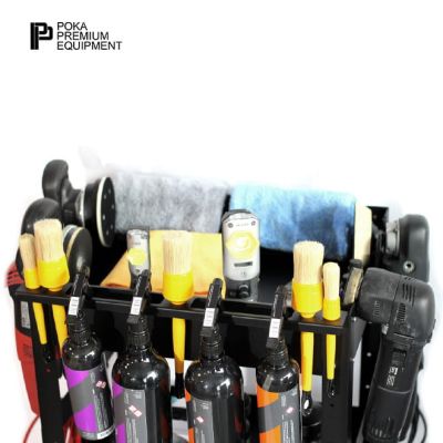 POKA PREMIUM EQUIPMENT Detailing trolley PRO 3 shelfs