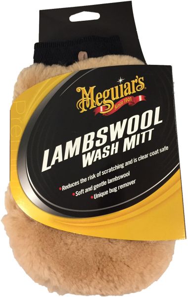 Meguiar's Lambswool Wash Mitt - ръкавица от агнешка вълна за основно измиване на автомобил